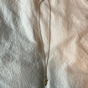 gold and silver seahorse necklace
